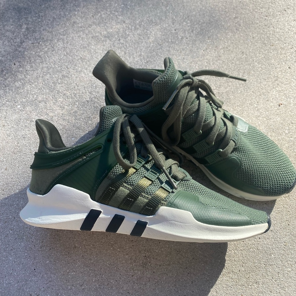 Green Adidas Tennis Shoes